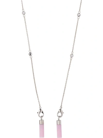 Miu Miu Rolo Chain Airpod Pro Holder In Silver