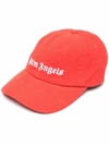 PALM ANGELS LOGO-EMBROIDERED CAP