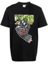 Puma X Santa Cruz Graphic T-shirt In Black And Lime Green In Black