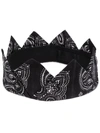 Givenchy Black Crown Bandana Headband In Black