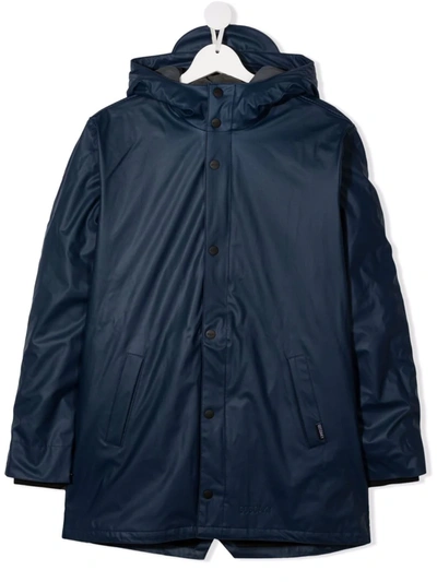 Gosoaky Teen Hooded Zip-up Jacket In Blue