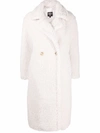 Ugg Gertrude Faux-shearling Coat In White