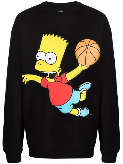 Ma®ket X The Simpsons Bart Sweatshirt In Black