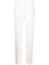 Ermanno Scervino Tailored High-waist Trousers With Subtle Pleats In White