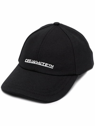 Off-white Black Logo-embroidery Baseball Cap