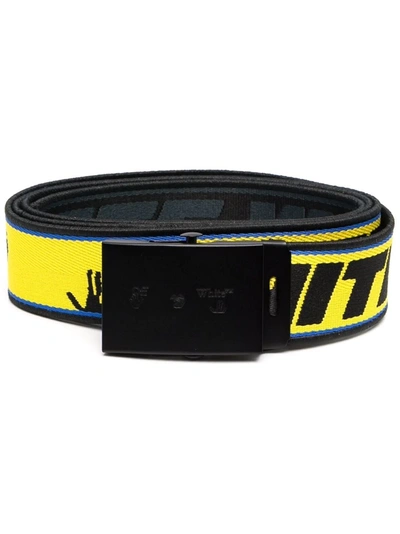 Off-white Off White Women's  Yellow Polyester Belt