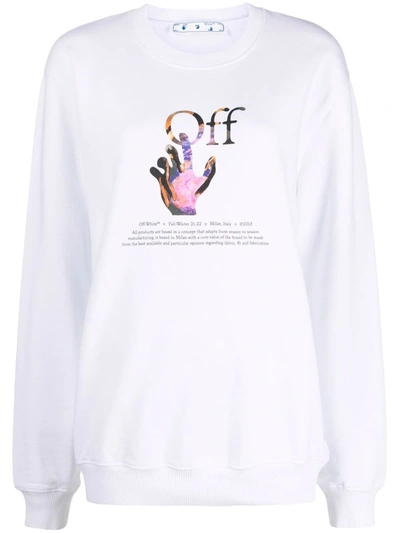 Off-white Mirko Artist Hand Reg Crewneck - Drop 3 In White