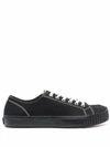 Maison Margiela Tabi Split-toe Cotton-canvas Trainers In Black