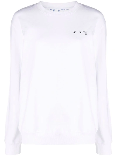 Off-white Liquid Melt Arrow-print Cotton Shirt In White