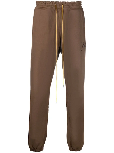 RHUDE DRAWSTRING-WAIST TRACK TROUSERS