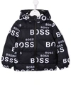 Bosswear Logo-print Zip-up Padded Jacket In Black