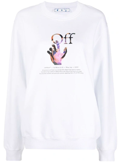 Off-white Mirko Artist Hand Reg Crewneck - Drop 3 In White