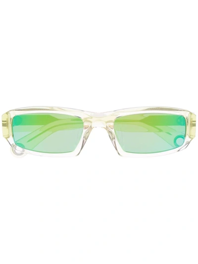 Jacquemus Women's Les Altù Square-frame Acetate Sunglasses In Green