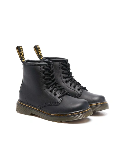 Dr. Martens' Kids' 1460 Lace-up Leather Boots In Black