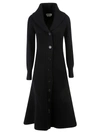Alexander Mcqueen Ribbed Wool And Cashmere-blend Coat In Black