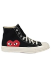 Comme Des Garçons Play X Converse Chuck Taylor Canvas High-top Sneakers In Nero