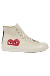 Comme Des Garçons Play X Converse Heart Chuck Taylor All Star '70 High-top Sneakers In Bianco