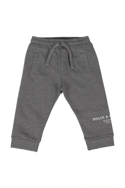 Dolce & Gabbana Babies' Pants In Aq Grigio