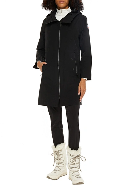 Fusalp Pauline Quilted Shell Hooded Ski Jacket In Black