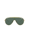 Ray Ban Wings Sunglasses Gold Frame Green Lenses 01-33