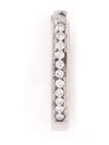 Wouters & Hendrix Gold Single Diamond Hoop Earring In Weiss