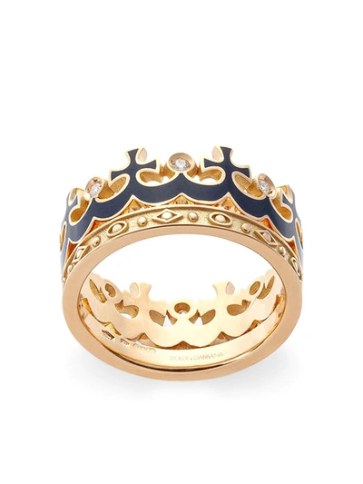 Dolce & Gabbana 18kt Yellow Gold Crown Ring