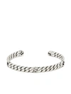 Gucci Interlocking-g 6mm Cuff Bracelet In Silber