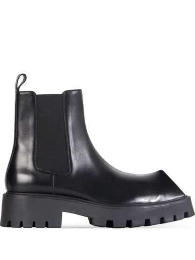 Balenciaga Rhino Ankle Boots In Black