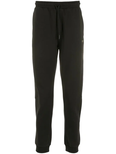 Hugo Boss Hadiko 2 Logo-print Track Trousers In Black