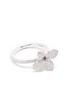 Pasquale Bruni Women's Petit Garden 18k White Gold & Diamond Pavé Flower Ring In Silber