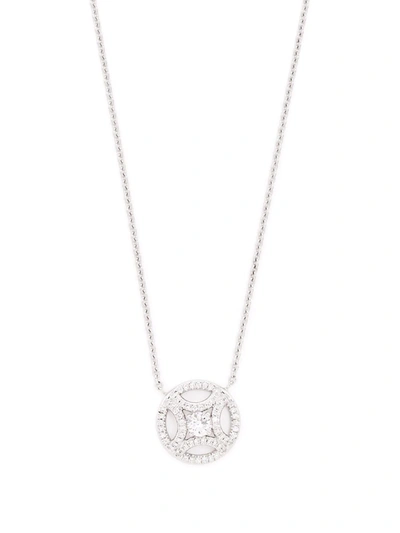 Loyal.e Paris 18kt Recycled White Gold Perpétuel.le Diamond Pavé Necklace In Silver