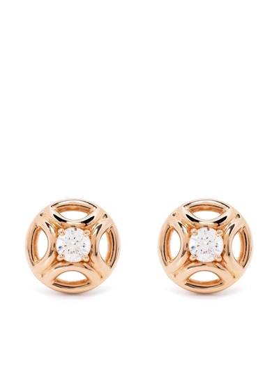 Loyal.e Paris 18kt Recycled Rose Gold Perpétuel.le Diamond Earrings In Rosa