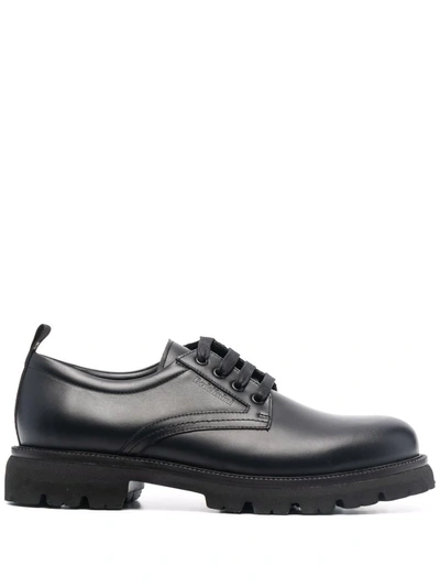 Baldinini Moon Wash Derby Shoes In Schwarz