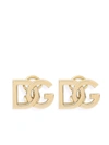 Dolce & Gabbana 18kt Yellow Gold Logo Clip-on Earrings In Gold