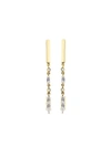 GFG JEWELLERY 18KT YELLOW GOLD ARTISIA BAR DIAMOND EARRINGS