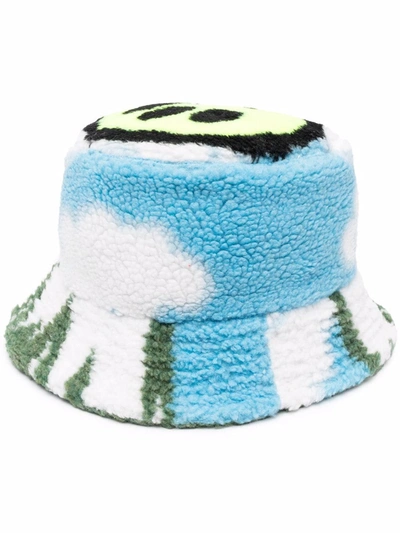 Barrow Unisex Printed Faux Fur Bucket Hat In Multicolor