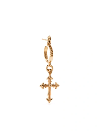 EMANUELE BICOCCHI FLEURY CROSS CHARM SINGLE EARRING