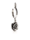 Emanuele Bicocchi Rose Sterling-silver Single Hoop Earring In Silber