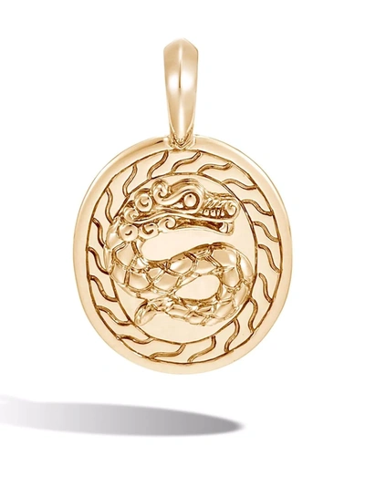 John Hardy Men's 18k Yellow Gold Legends Naga Dragon Medallion Pendant