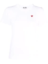 Comme Des Garçons Play White Invader Edition T-shirt In Weiss