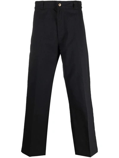 Dickies Construct Mid-rise Straight Leg Trousers In Black
