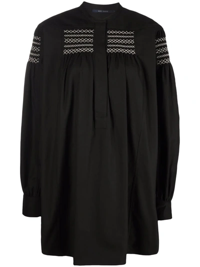 Sofie D'hoore Briskcmok Embroidered Long-sleeve Blouse In Black