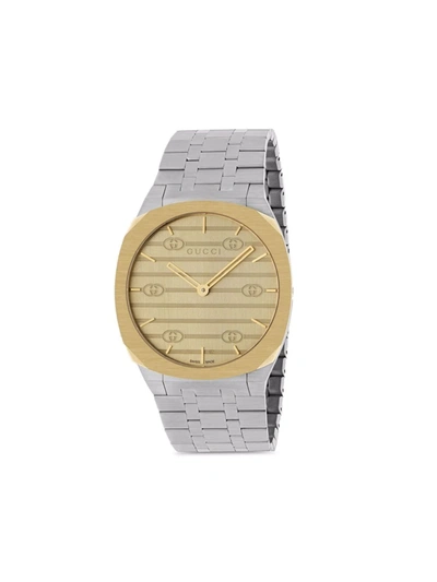 Gucci 25h Ultra-thin 38mm In Gold