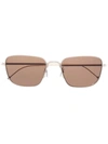 Thom Browne Square-frame Sunglasses In Silber