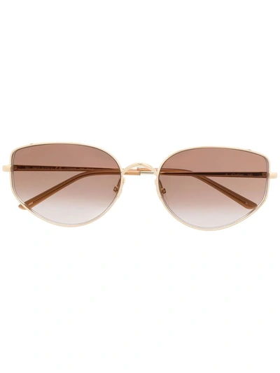 Cartier Panthère De  Cat-eye Frame Sunglasses In Gold