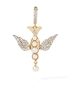 ANNOUSHKA X TEMPERLEY LONDON 18KT YELLOW GOLD PEARL AND DIAMOND CHARM
