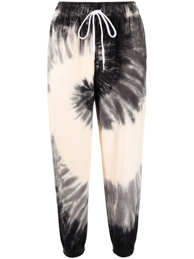 Polo Ralph Lauren Tie-dye Cotton-fleece Jogging Bottoms In Grey