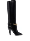 SAINT LAURENT LE MAILLON KNEE-HIGH BOOTS