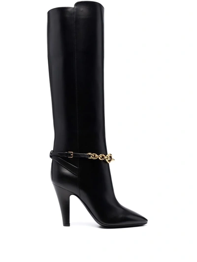 SAINT LAURENT LE MAILLON KNEE-HIGH BOOTS