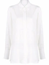 Givenchy Perforated-pattern Longlsleeved Shirt In Weiss